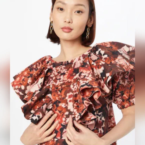 Damson Madder Goldie Frill Dress Size 10 - Picture 3 of 10